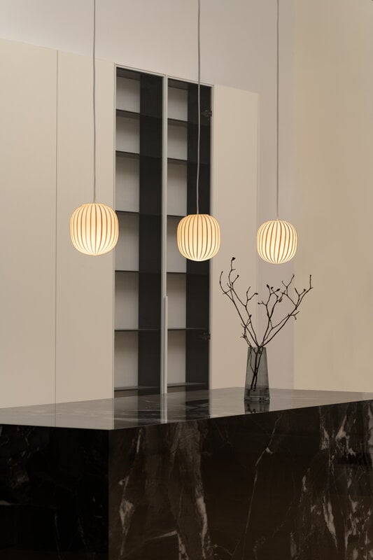 Established & Sons  Filigrana S2 lampada a sospensione, cilindro 220 mm, canne nere, vista 6