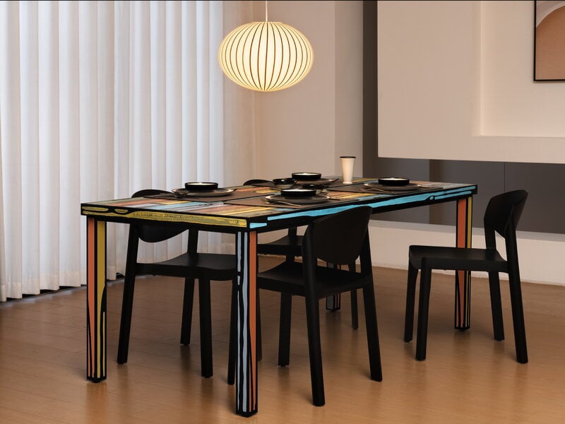 Established & Sons  Filigrana S4 riippuvalaisin, ellipsi 450 mm, mustaraitainen, näkymä 5
