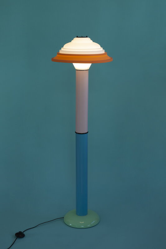 Sowden FL4 floor lamp, yellow - green, decoration image