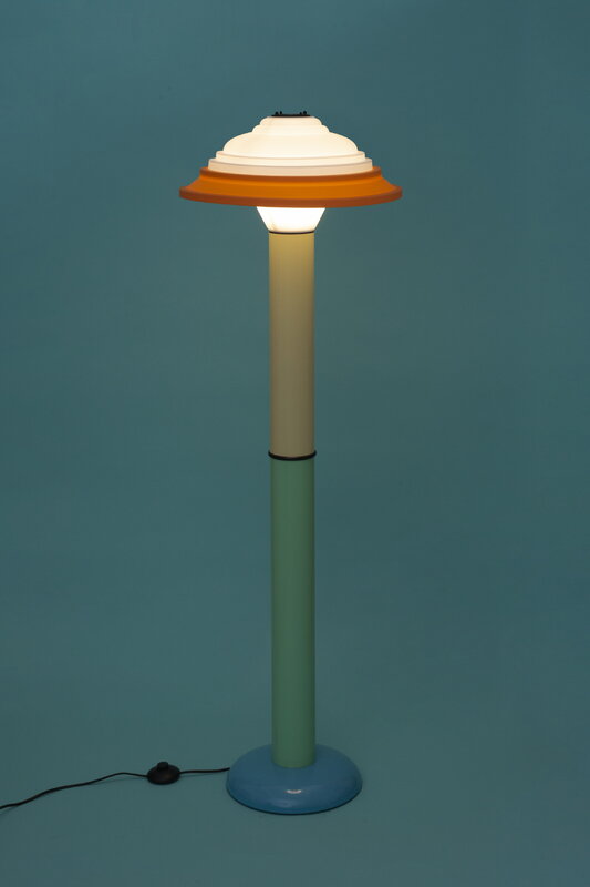 Sowden FL4 floor lamp, yellow - green, decoration image