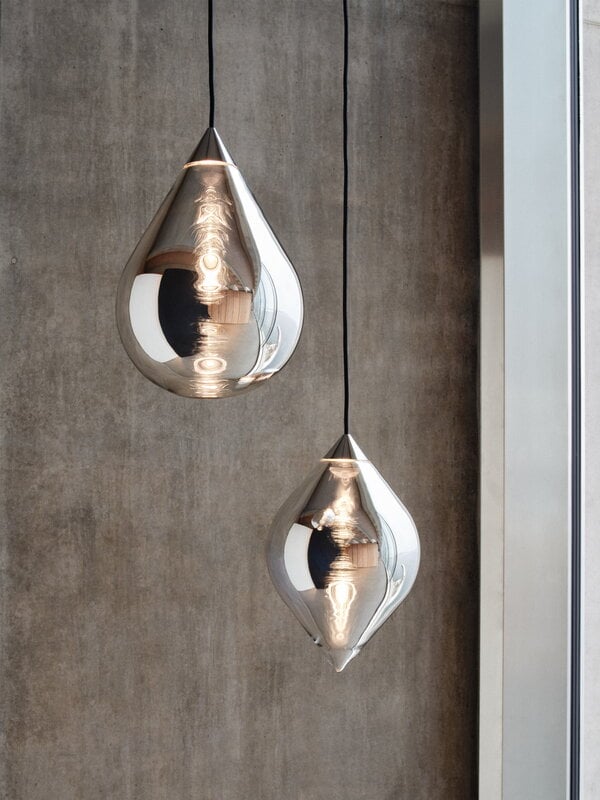 Tom Dixon Flare Top lampada a sospensione, LED, argento, vista 2