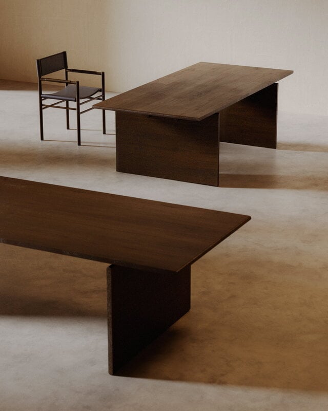 FORMARKIVET Nomen dining table, 290 x 105 cm, dark stained oak, decoration image