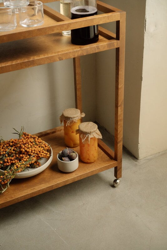 Frama Ratio trolley, warm brown birch, decoration image