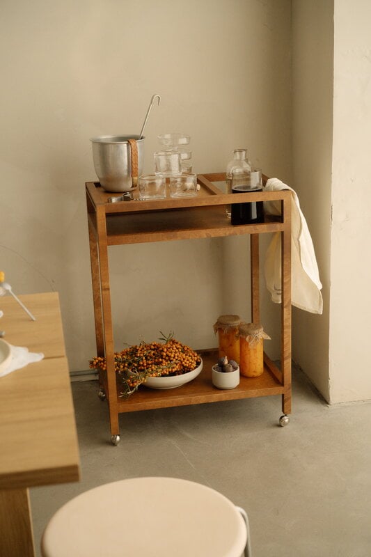 Frama Ratio trolley, warm brown birch, decoration image