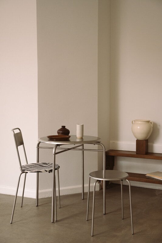Frama Taburete Petit Rond, acero inoxidable, imagen de decoración