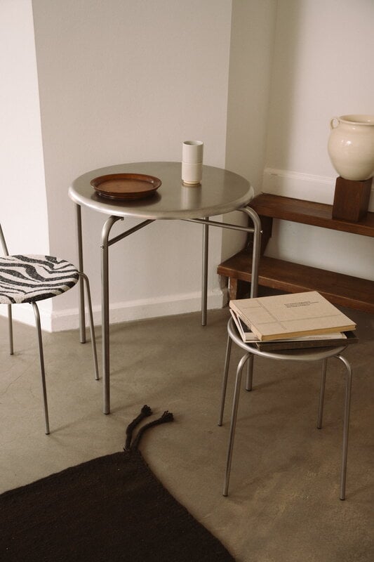 Frama Taburete Petit Rond, acero inoxidable, imagen de decoración