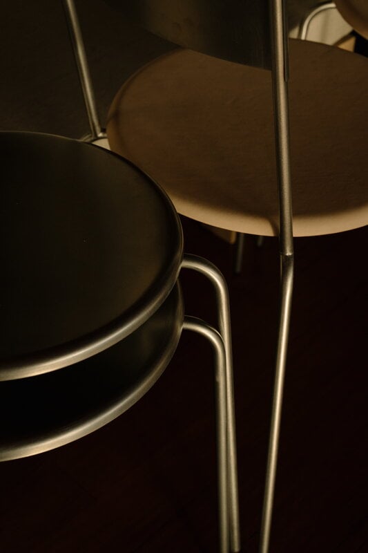 Frama Taburete Petit Rond, acero inoxidable, imagen de decoración