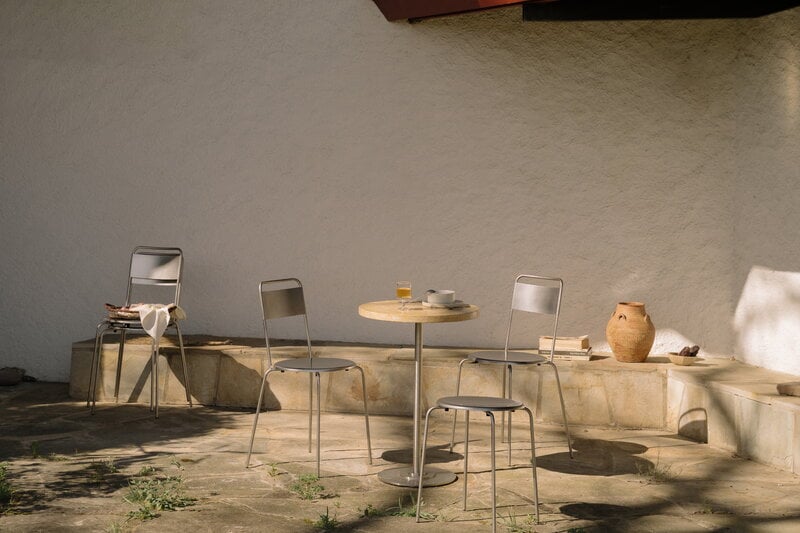Frama Silla Petit Rond, acero inoxidable, imagen de decoración