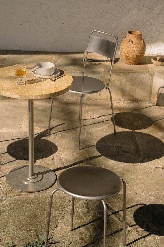 Frama Taburete Petit Rond, acero inoxidable, imagen de decoración