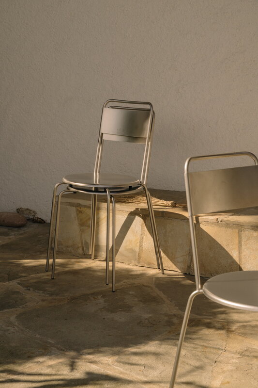 Frama Silla Petit Rond, acero inoxidable, imagen de decoración