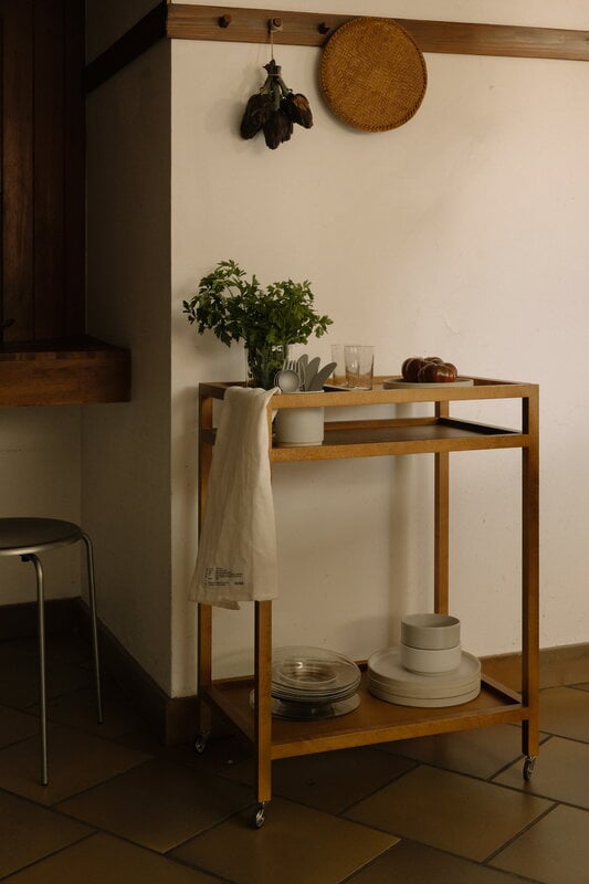 Frama Ratio trolley, warm brown birch, decoration image