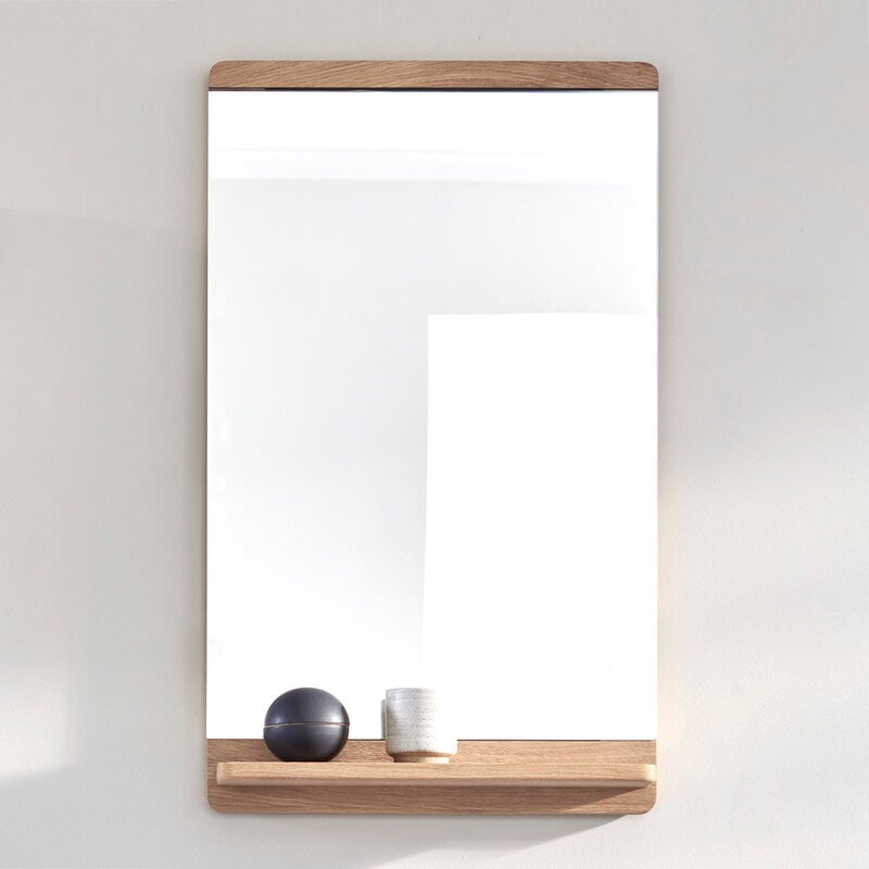 Refine Rim Wall Mirror White Oiled Oak, Oak Framed Mirror Ikea Taiwan