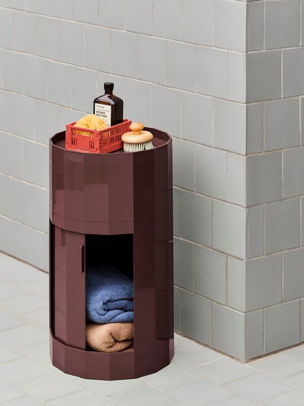 Hay Colour Crate transportbox M van gerecycled polypropyleen in de kleur wit, afmetingen: 34,5 cm x 26,5 cm x 14 cm, 541460