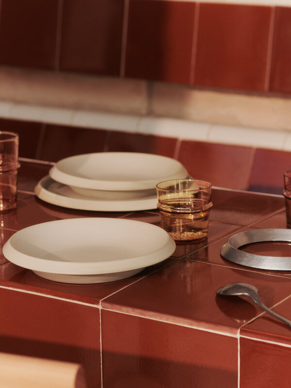 Ferm Living Ciotola Erena, 24 cm, crema, immagine decorativa