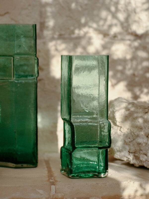 Ferm Living Muro vase, large, recycled green, decoration image