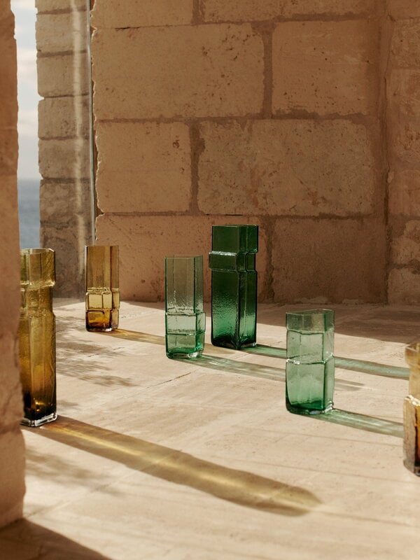 Ferm Living Muro vase, large, recycled green, decoration image