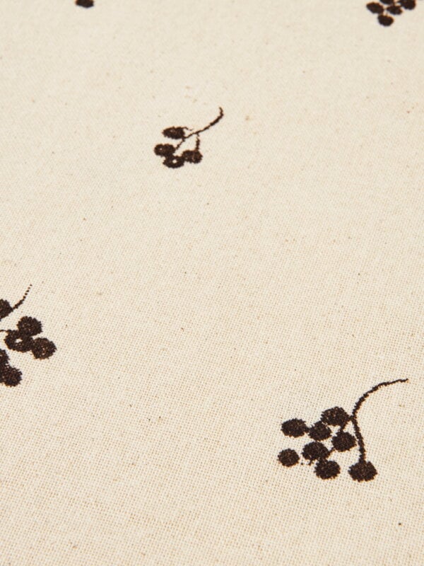 Ferm Living Baies tablecloth 150 x 240 cm, natural - dark chocolate, decoration image