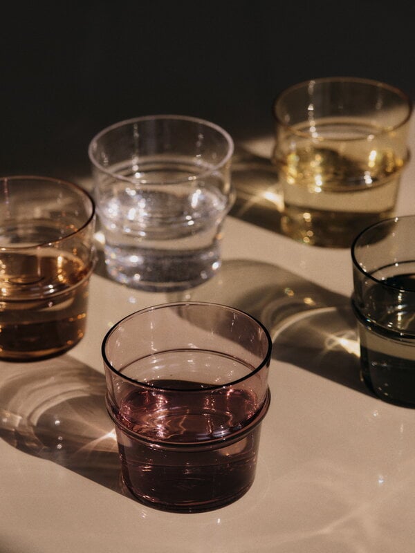 Ferm Living Boya Low juomalasit, 30 cl, 2 kpl, blush, näkymä 4