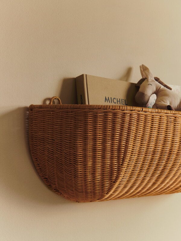 Ferm Living Braided wall pocket, 75 x 25 cm, natural, view 4