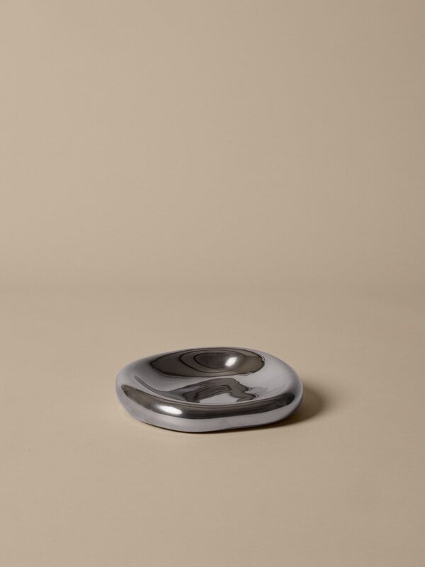 Ferm Living Bellure ciotola, 17 cm, argento, immagine decorativa