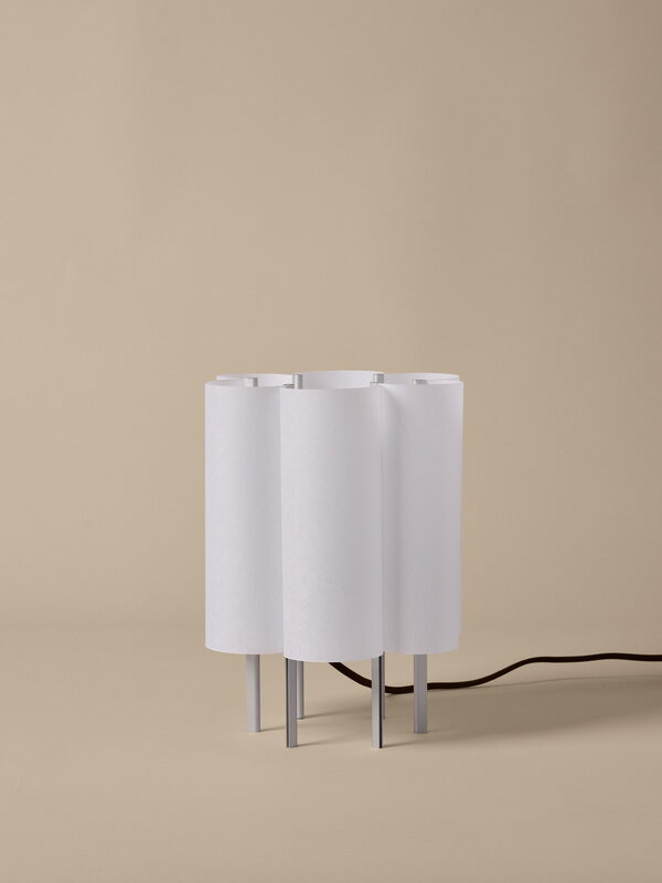 Ferm Living Boe table lamp, silver - natural, decoration image