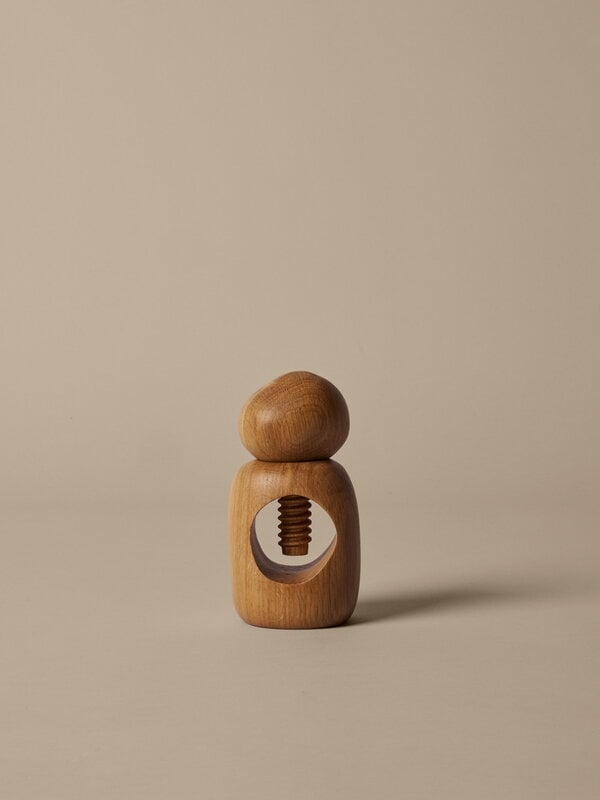 Ferm Living Cairn nut cracker, oak, decoration image