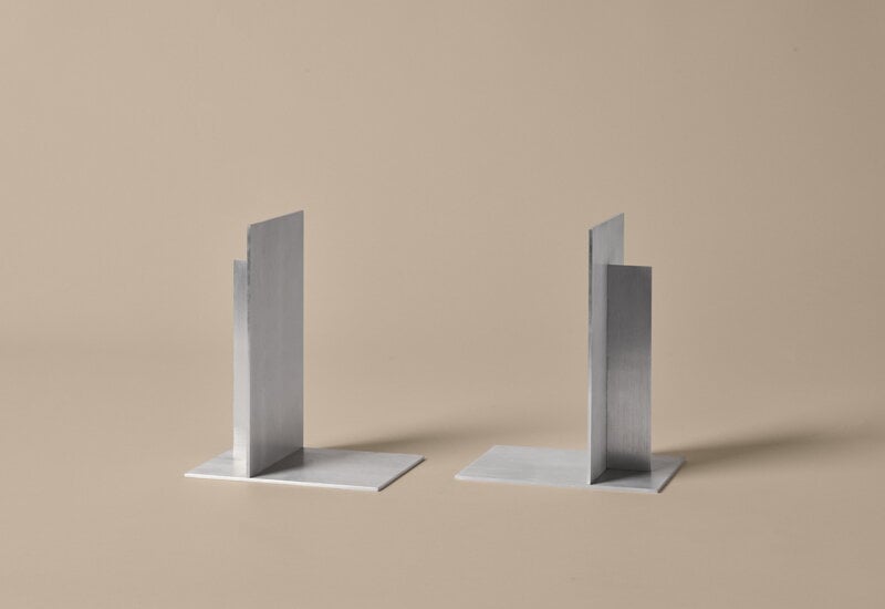 Ferm Living Lager bookend, 2 pcs, aluminium, decoration image