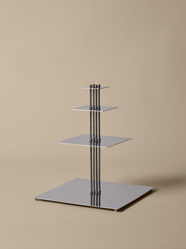 Ferm Living Orbelle Etagere à niveaux, acier inoxydable poli miroir, image décorative