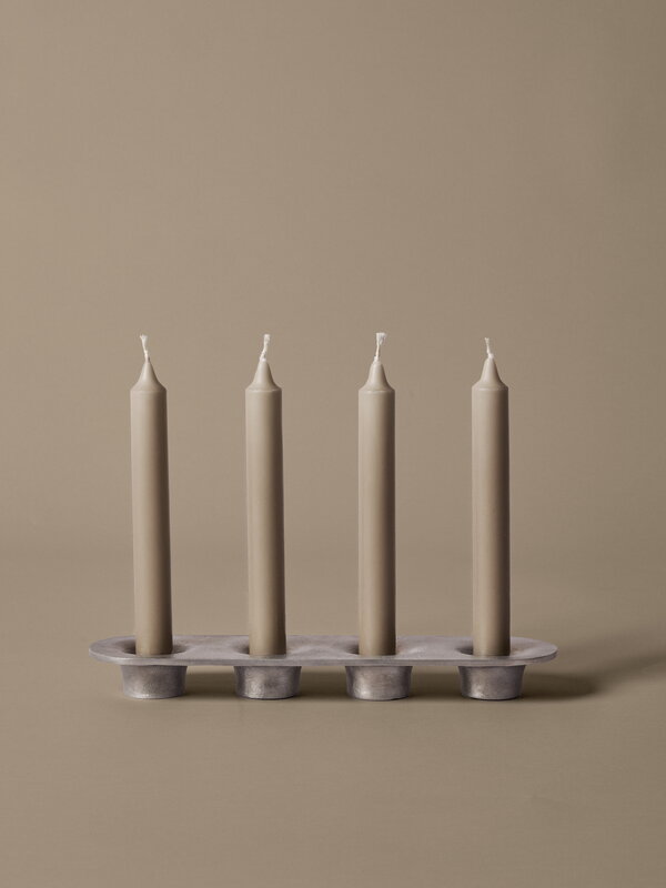Ferm Living Soothe 4 portavelas, aluminio, imagen de decoración