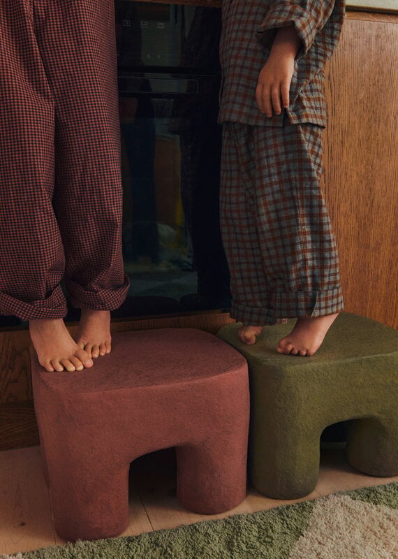Ferm Living Sgabello Podo, kaki, vista 8