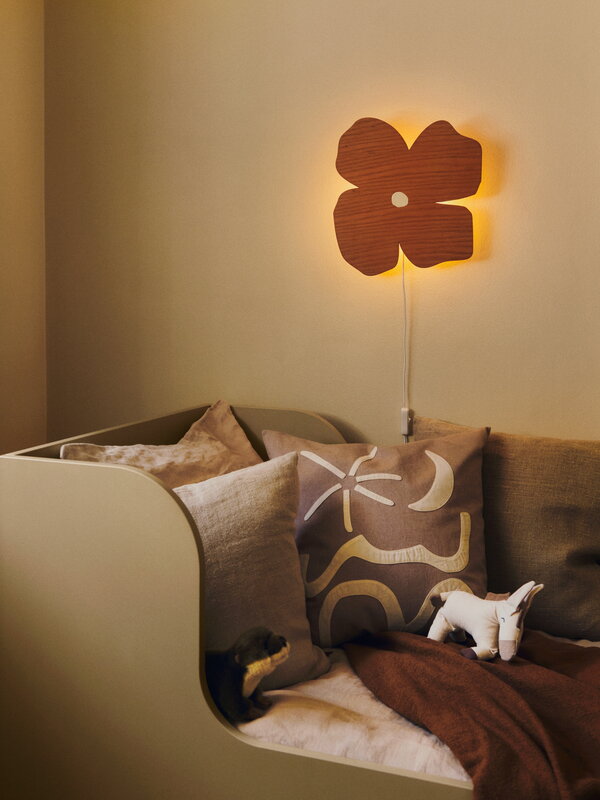 Ferm Living Poesie wall lamp, brown clay, decoration image