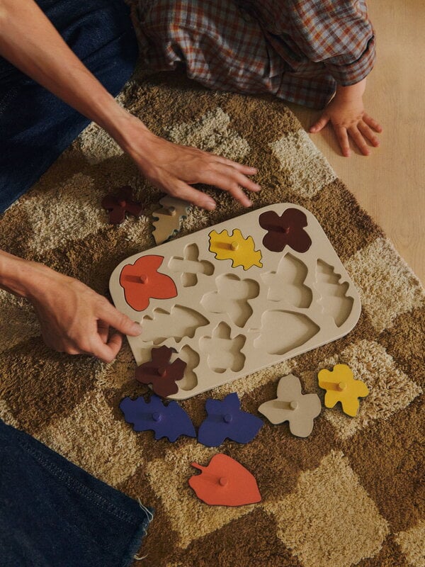Ferm Living Mara Tapis lavable, 150 x 80, beige - sable chaud, image décorative