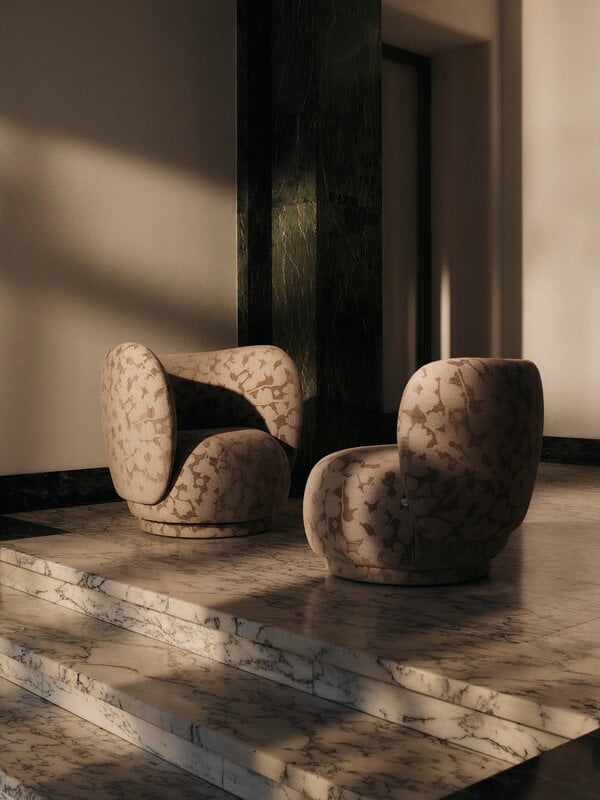 Ferm Living Rico sillón lounge, Cilla Taupe, imagen de decoración