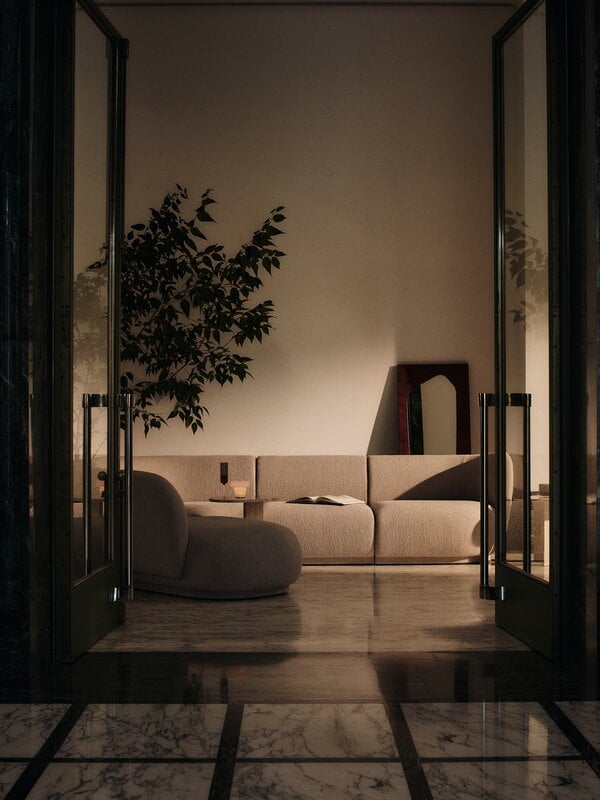Ferm Living Ripple portable table lamp, valkoinen, decoration image