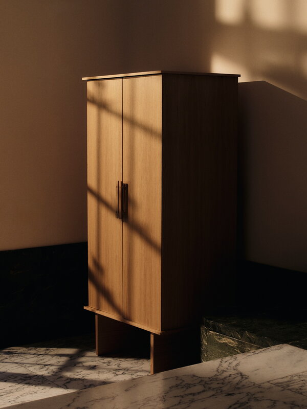 Ferm Living Stilt wardrobe, natural oak, decoration image