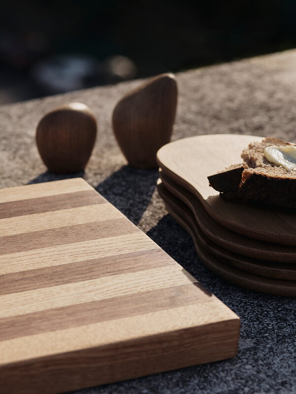 Ferm Living Cairn egg holder, set of 2, oak, view 4