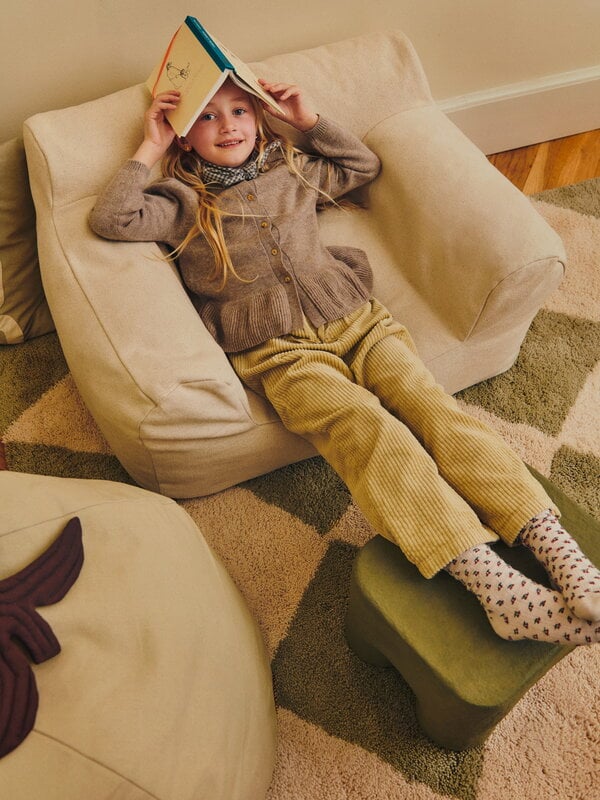 Ferm Living Sgabello Podo, kaki, vista 4