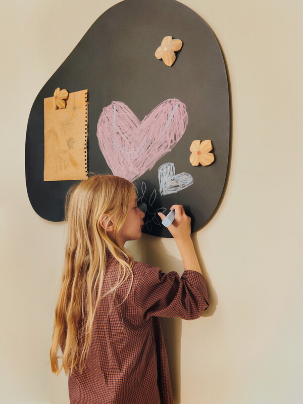 Ferm Living Tablero magnético Willora, negro, imagen de decoración