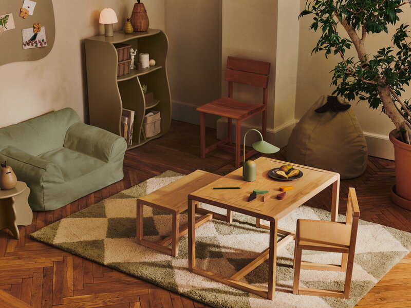 Ferm Living Tilt - Tapis, 140 x 200 cm, vert orme, image décorative