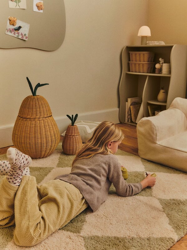 Ferm Living Tilt - Tapis, 140 x 200 cm, vert orme, image décorative