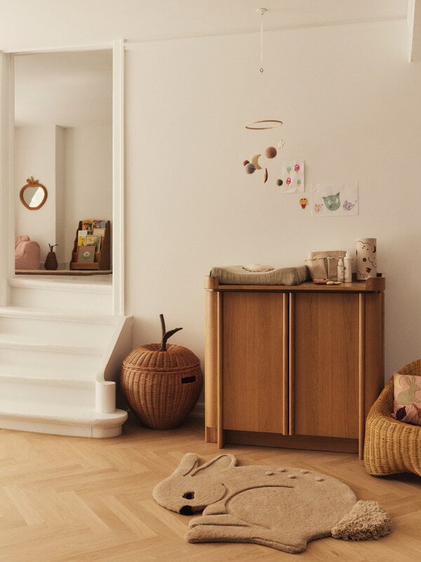 Ferm Living Tilu hoitotaso, luonnonvärinen tammi, näkymä 2