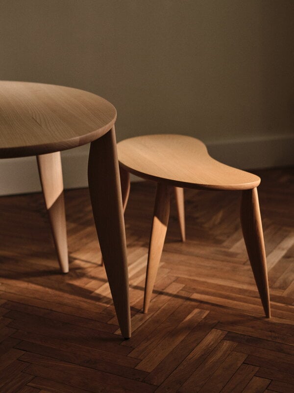 Ferm Living Feve lastenpöytä, luonnonvärinen saarni, näkymä 9