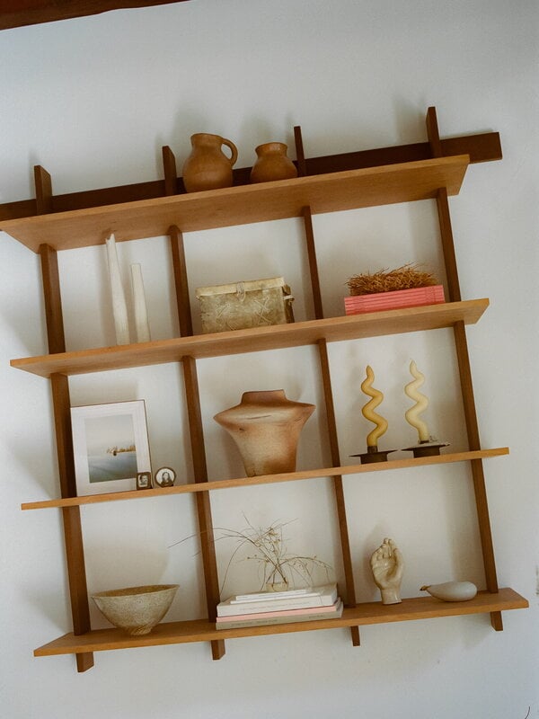Ferm Living Evio maljakko, 22 cm, pieni, burnt umber, näkymä 7