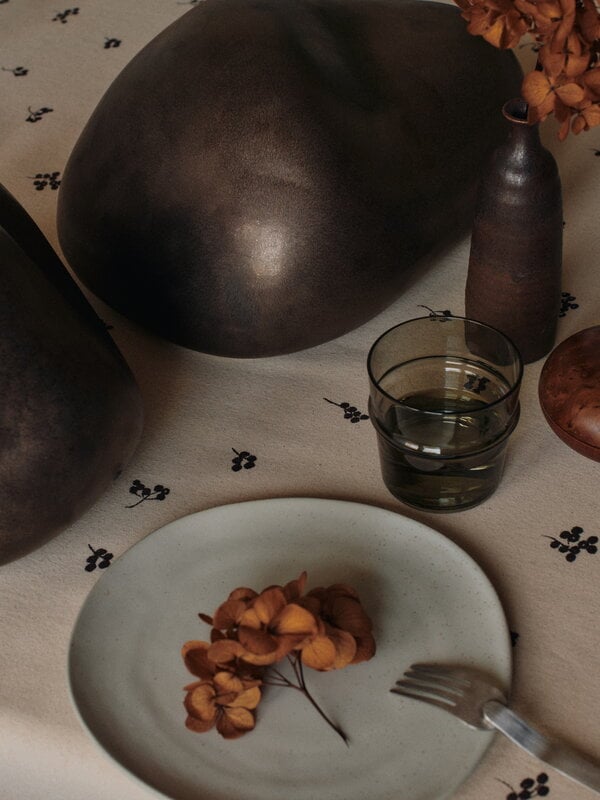 Ferm Living Baies tablecloth 150 x 240 cm, natural - dark chocolate, decoration image