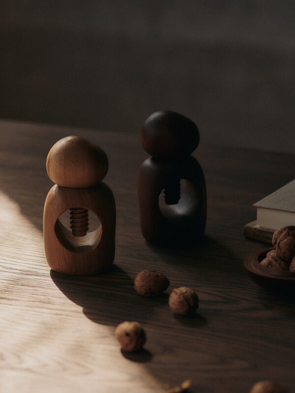 Ferm Living Cairn nut cracker, oak, decoration image