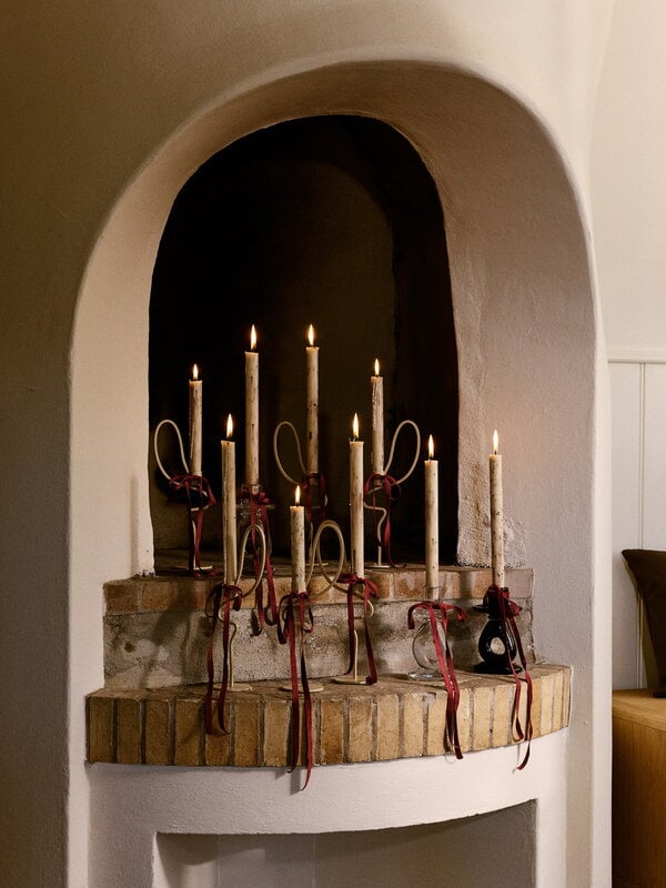 Ferm Living Portacandela Valse, alto, cashmere, vista 4