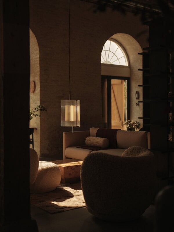 Ferm Living Cilla Teppich, 140 x 200 cm, tan, dekorationsbild
