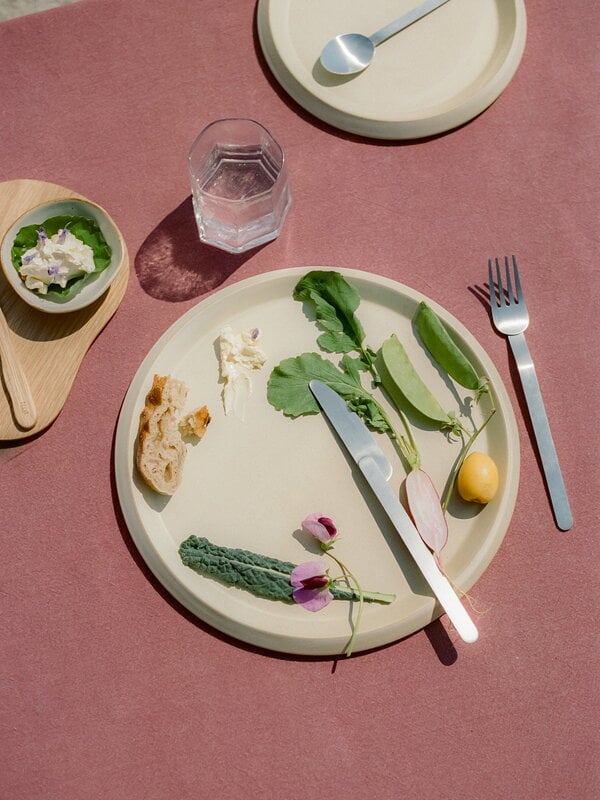 Ferm Living Erena ruokalautanen, 29 cm, kerma, näkymä 12