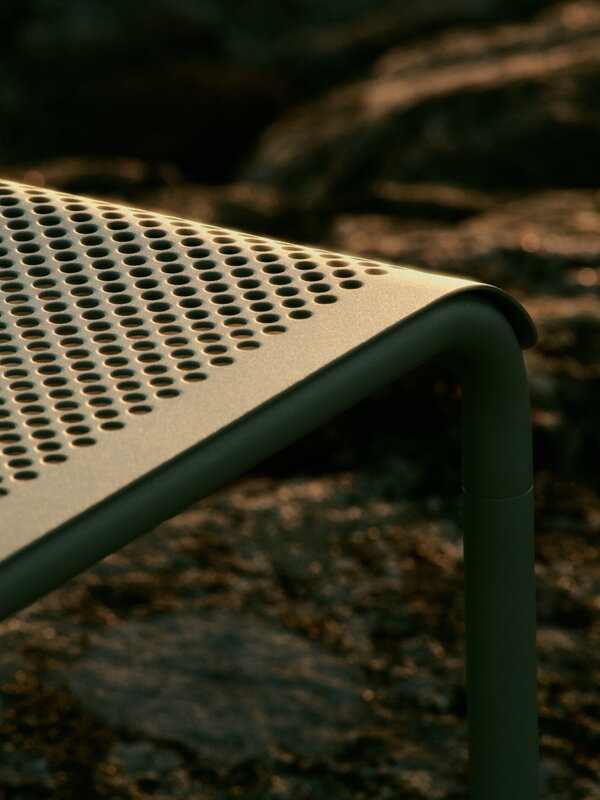Ferm Living Panca Dapple, verde tea, vista 2