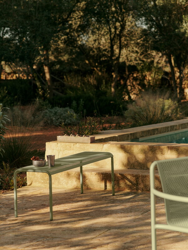 Ferm Living Panca Dapple, verde tea, vista 7